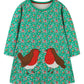 Children's Floral Print Bird Long Sleeve Dress - Farnelli