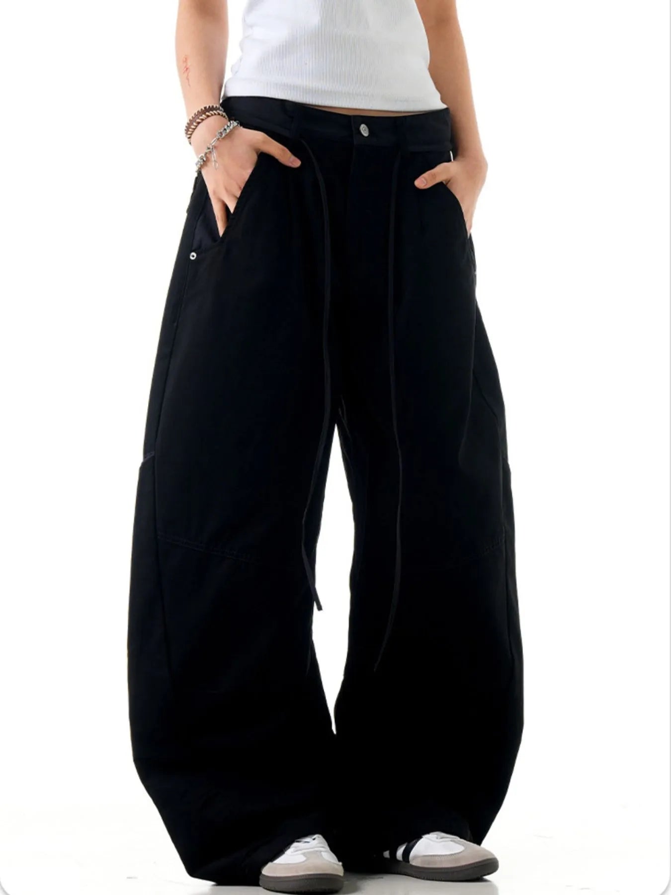 Men's Pocketed Wide Leg Pants - Farnelli