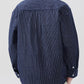 Men's Plus Size Striped Button Up Long Sleeve Shirt - Farnelli