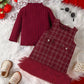 Children's Ribbed Knit Top and Dress Set - Farnelli