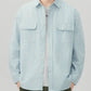 Men's Plus Size Striped Button Up Long Sleeve Shirt - Farnelli