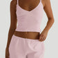 V-Neck Cami and Shorts Set - Farnelli