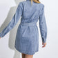 BE A LIGHT DENIM MINI DRESS