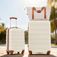 HouseOfZazla 2-piece lightweight hardshell luggage set with TSA locks in black, white, or pink
