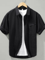 Men's Plus Size Button Up Long Sleeve Shirt - Farnelli