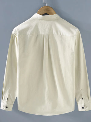 Men's Plus Size Button Up Long Sleeve Shirt - Farnelli