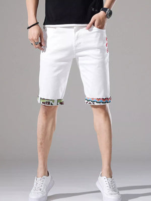 Men's Slim Fit Denim Shorts - Farnelli