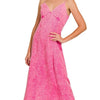 Zenana Tencel Mineral Washed Maxi Dress - HOT PINK