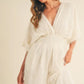 MABLE Fluffy Deep V Neck Wide Leg Jumpsuit - Farnelli