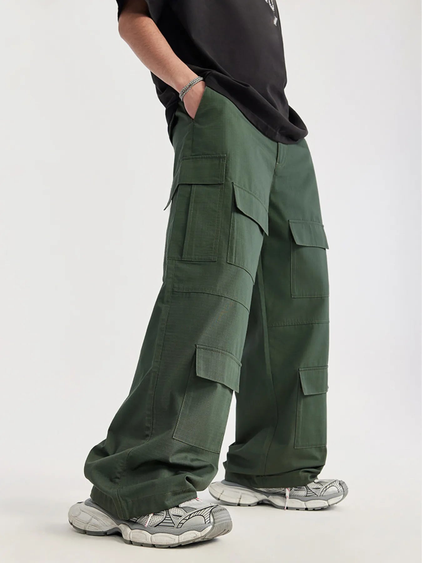 Men's Loose Fit Cargo Pants - Farnelli