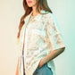 VERY J Plus Size Oversized Crochet Button Down Shirt Top - Farnelli