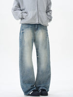 Men's Wash Wide Leg Jeans - Farnelli