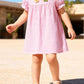 Children's Floral Ruffled Sleeve Dress - Farnelli