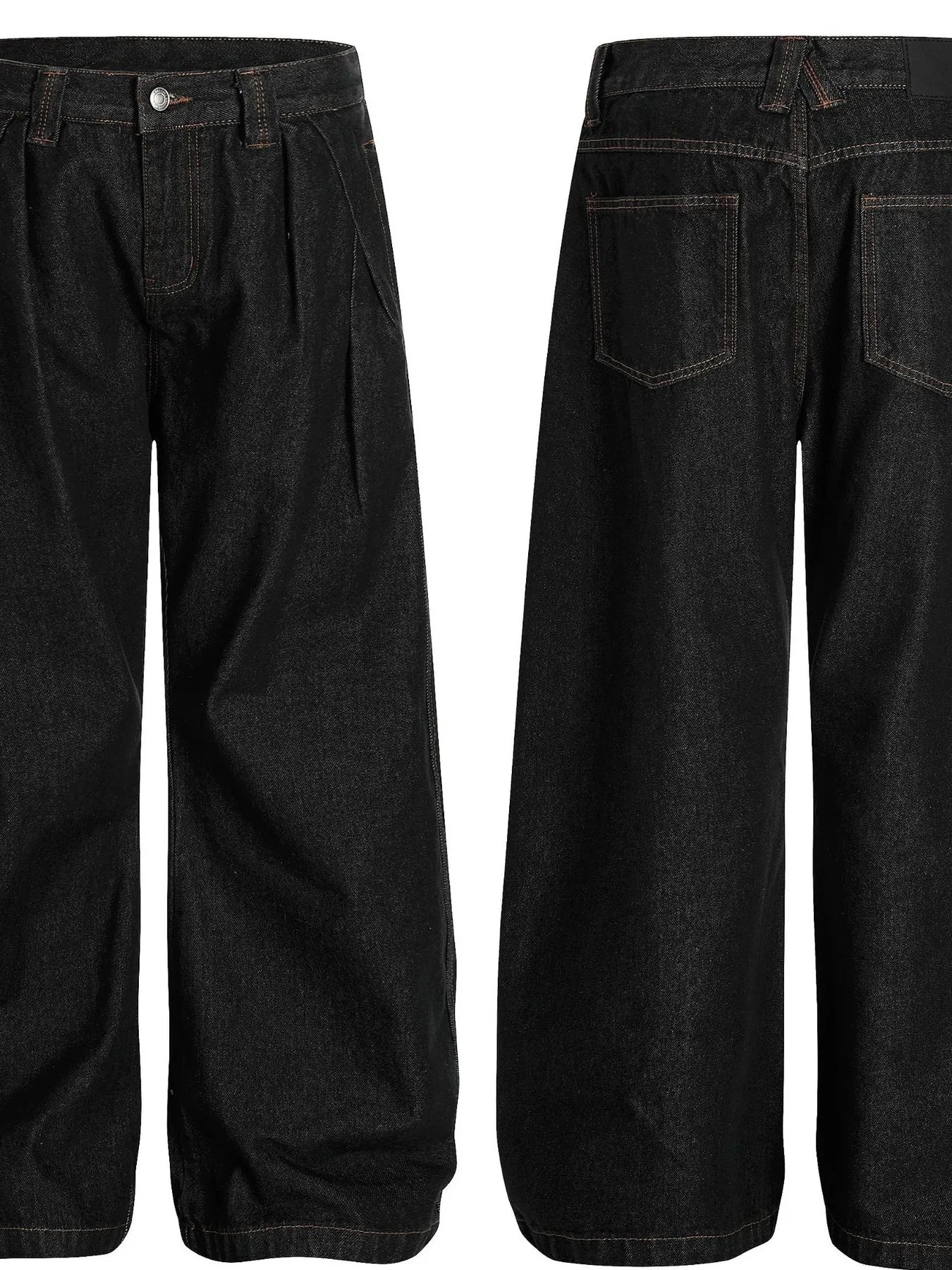 Men's Wide-Leg Baggy Denim Jeans - Farnelli