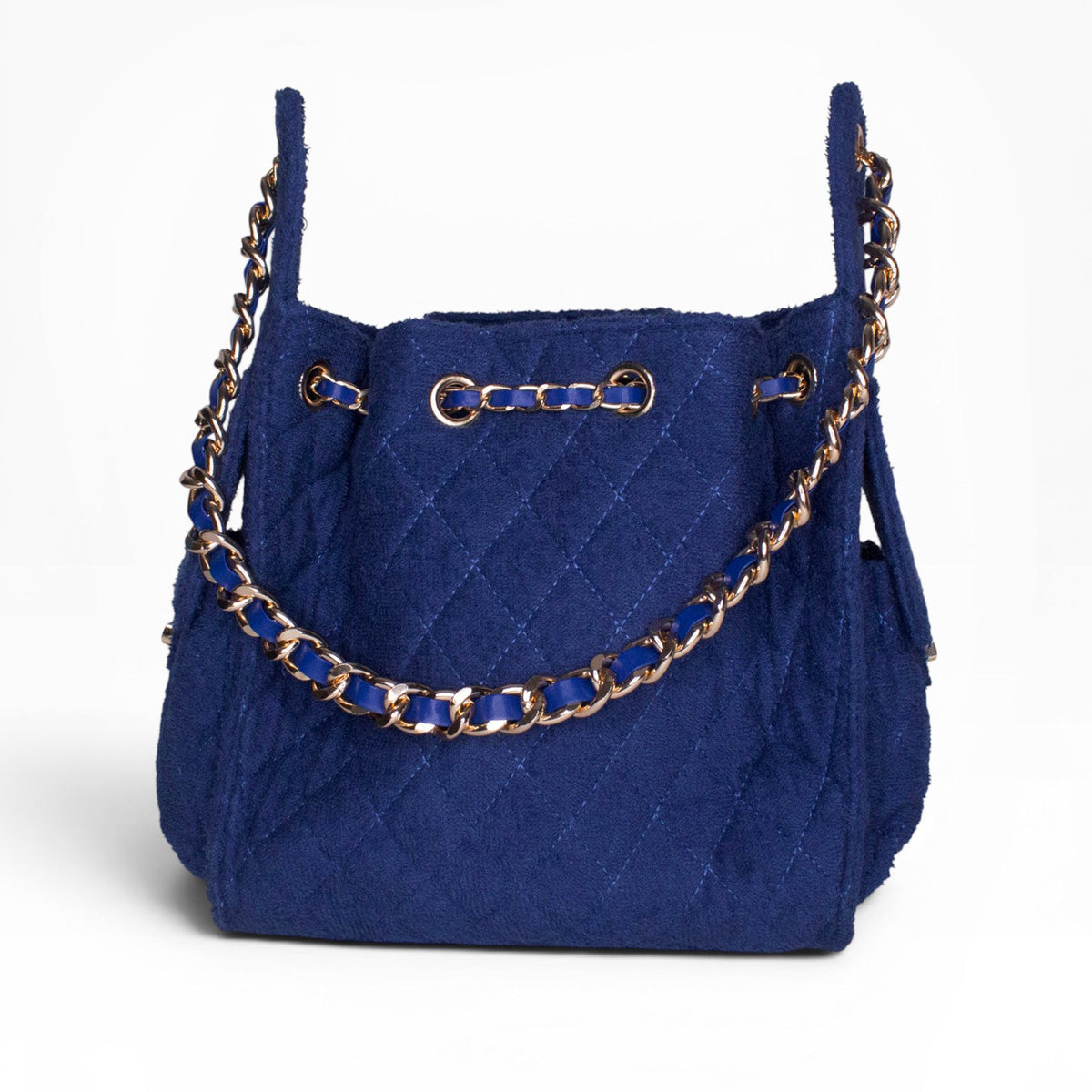 BEACH HAUS Bayshore Bucket Small navy bag with a structured bucket shape and carry handles