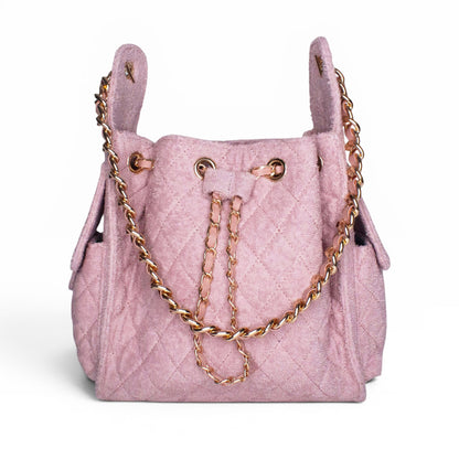 BEACH HAUS Bayshore Bucket Small bag in dusty rose pink with a structured bucket silhouette