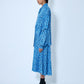 Balenciaga Women Double Sleeve Pleated Dress