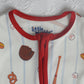 Baseball Bamboo Baby Pajamas – Zipper Footie