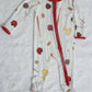 Baseball Bamboo Baby Pajamas – Zipper Footie