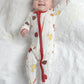 Baseball Bamboo Baby Pajamas – Zipper Footie