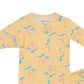 Miami Palm Tree Yellow Two-Piece Set