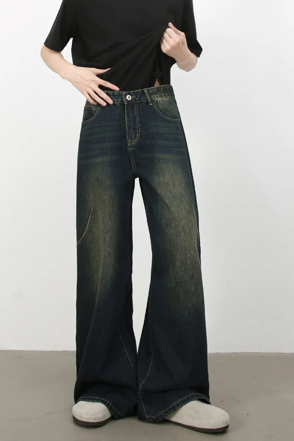 Men's Wide Leg Jeans - Farnelli