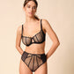 Gossard Obsession Black Sheer Deep Brief Panty-4