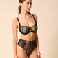 Gossard Obsession Black Sheer Deep Brief Panty