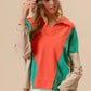 BiBi Colorblock Exposed Seam French Terry Sweatshirt - Farnelli