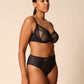 Gossard Obsession Black Sheer Deep Brief Panty