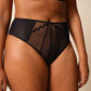 Gossard Obsession Black Sheer Deep Brief Panty-1