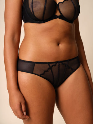 Gossard Obsession Black Sheer Bikini Panty-1