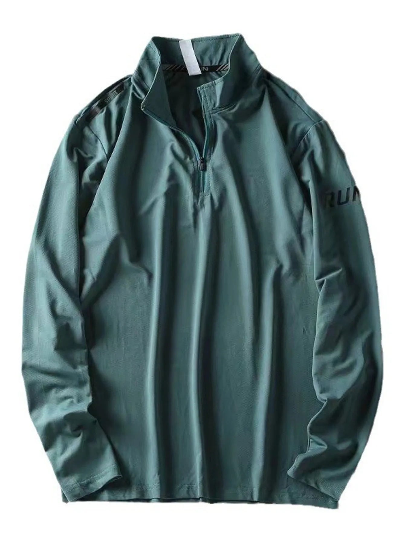 Men's Plus Size Quarter-Zip Long Sleeve Sweatshirt - Farnelli
