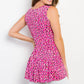 Be Stage Full Size Printed Tiered Sleeveless Top - Farnelli