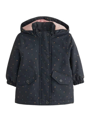 Children's Heart Print Zip Up Jacket - Farnelli