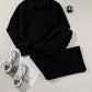 Drop Shoulder Zip Up Jacket and Drawstring Pants Active 2pcs Set - Farnelli