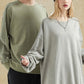 Men's Side Slit Round Neck Long Sleeve Sweatshirt - Farnelli