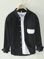 Men's Plus Size Button Up Long Sleeve Shirt - Farnelli
