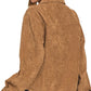 Zenana Distressed Corduroy Frayed Hem Cropped Jacket - Farnelli