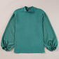 June Swiss Dot Balloon Sleeve Loose Blouse - Farnelli
