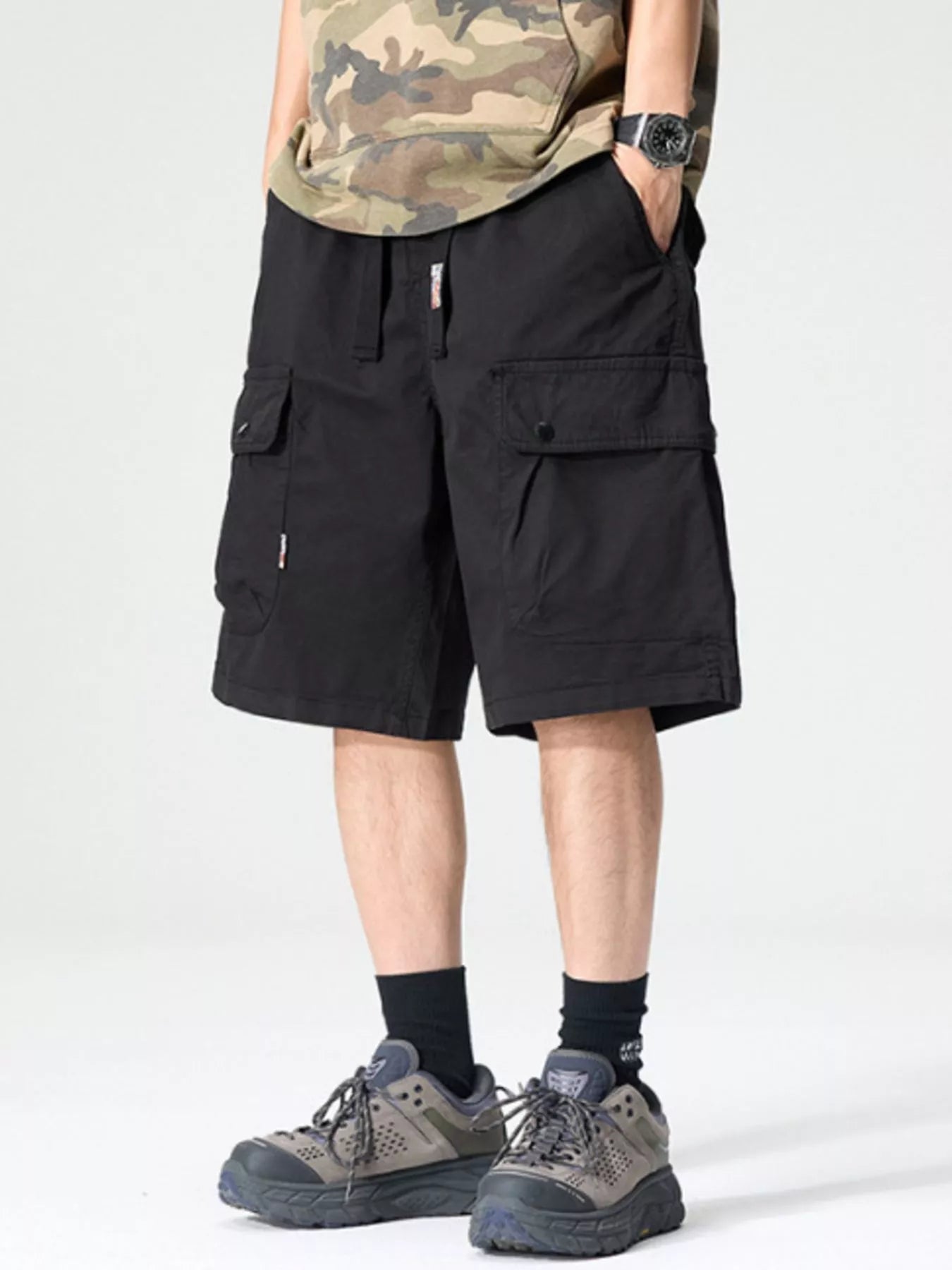 Men's Loose Fit Cargo Shorts - Farnelli
