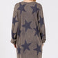 SAGE + FIG Washed Star Print Round Neck Dress - Farnelli