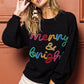 BiBi Tinsel Lettering Christmas Sweater - Farnelli