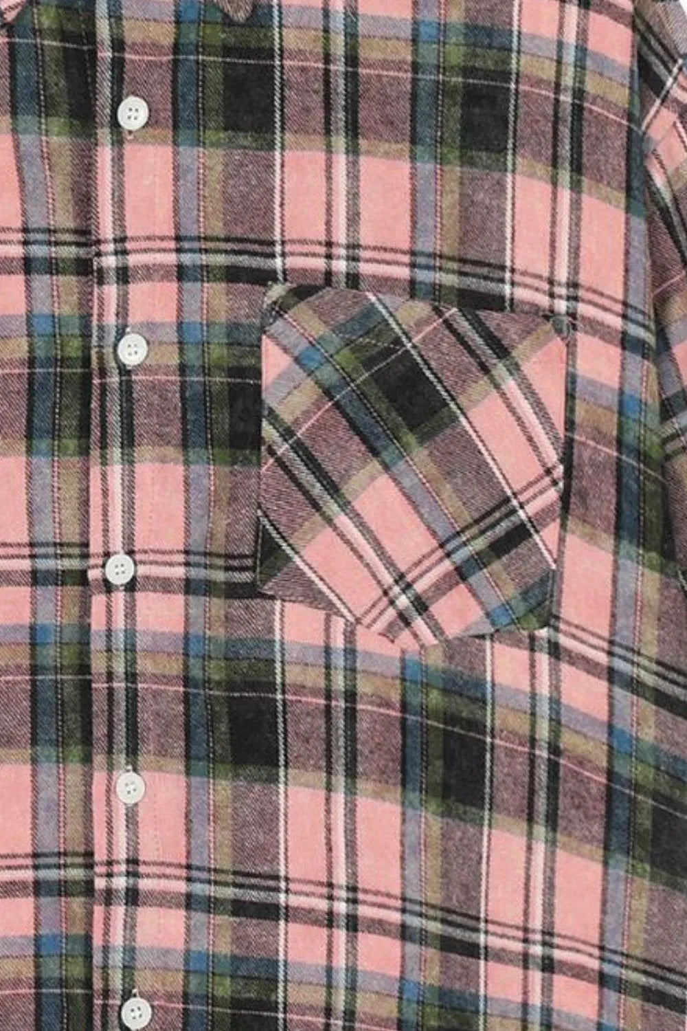 Men's Plaid Oversized Short Sleeve Shirt - Farnelli
