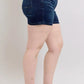 Judy Blue Full Size High Waist Back Flap Pocket Denim Shorts Plus Size - Farnelli