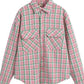 Men's Oversized Plaid Collared Neck Shirt - Farnelli