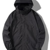 Men's Plus Size Casual Lightweight Hooded Jacket - Black