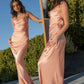 Ladivine BD7044 Long Fitted Satin Slip Gown