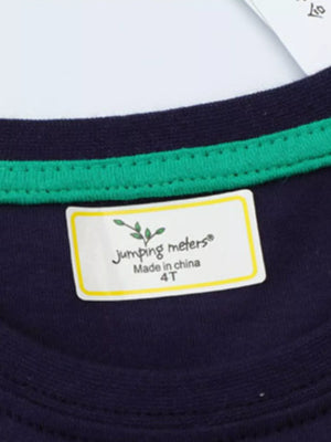 Children's Construction Vehicle Embroidered T-Shirt - Farnelli