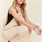 ADORA Knotted Wide Strap Wide Leg Overalls - Farnelli